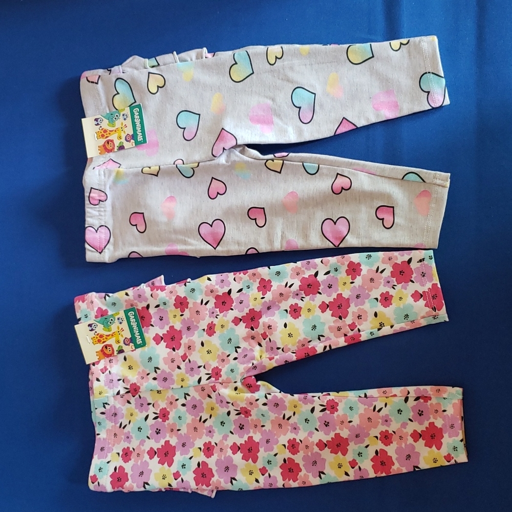 Baby girl two pairs leggings NWT